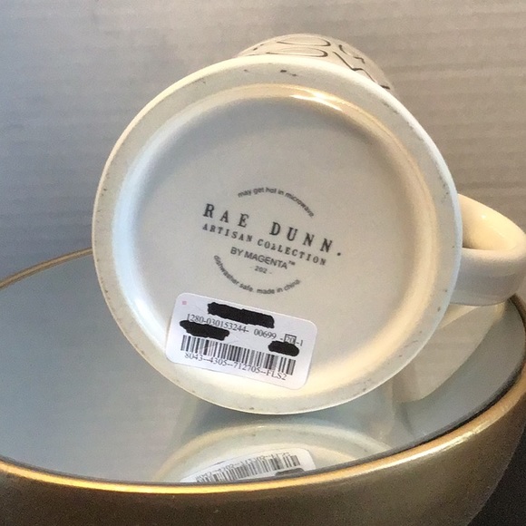 Rae Dunn “Touch Down” Glass Mug (NWT) - Picture 6 of 6